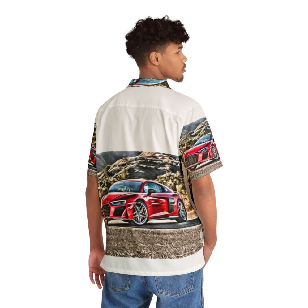 Audi R8 Supercar Hawaiian Shirt - People Back