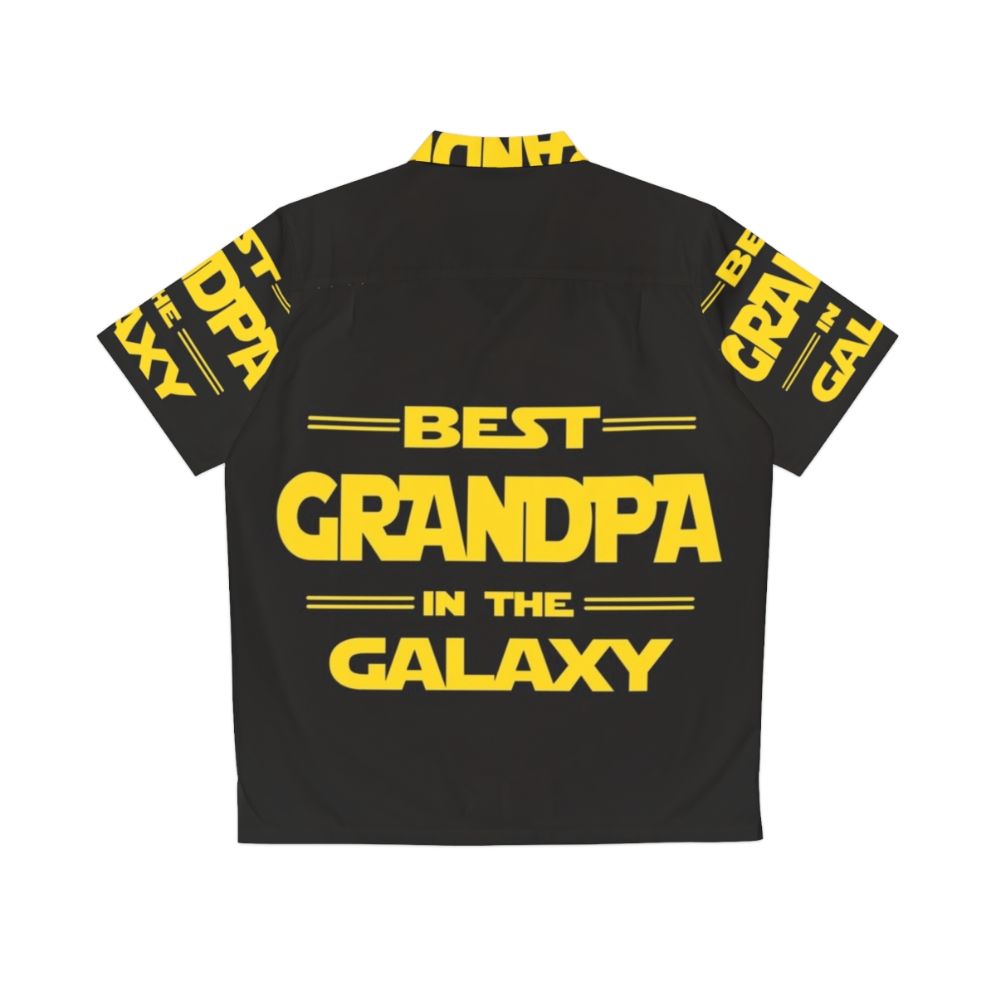 Best Grandpa In The Galaxy Hawaiian Shirt - Back