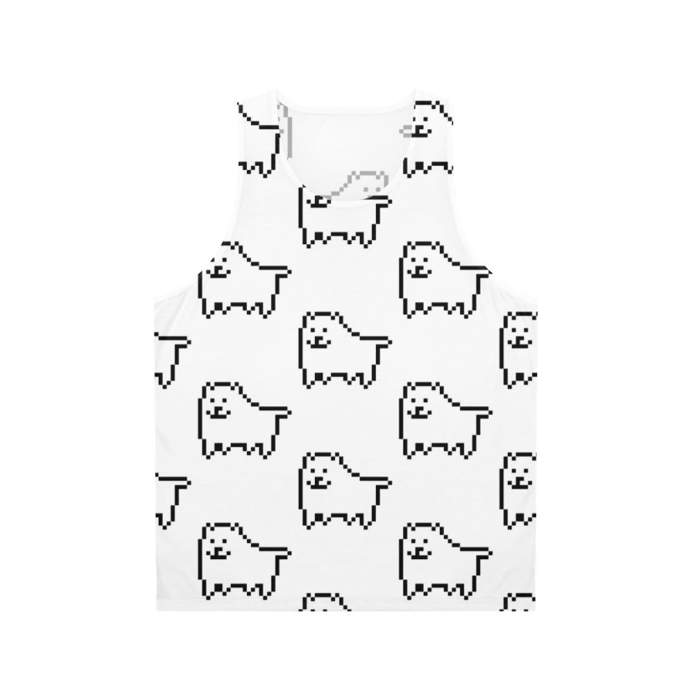 Undertale Unisex Tank Top with Annoying Dog Design