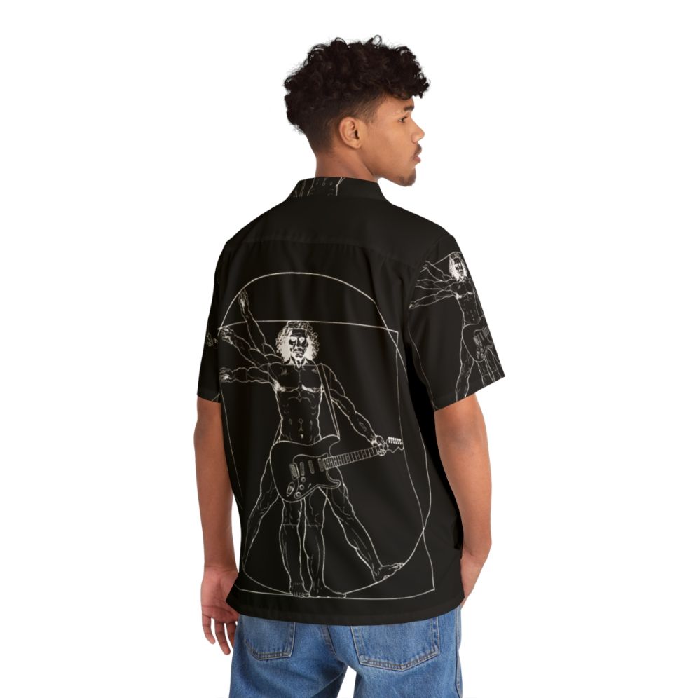 Vetruvian Rock Star Hawaiian Shirt featuring classical art and electric guitar - People Back