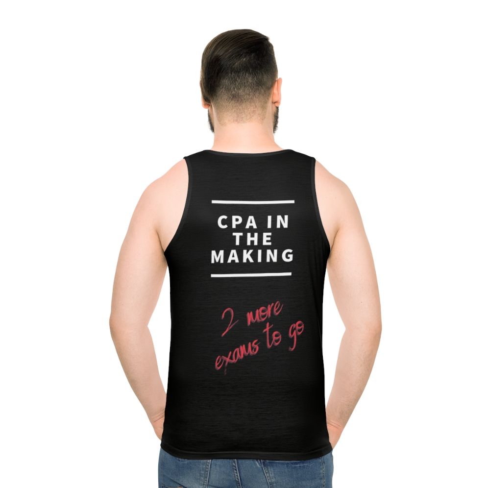 Cpa In The Making Unisex Tank Top - men back