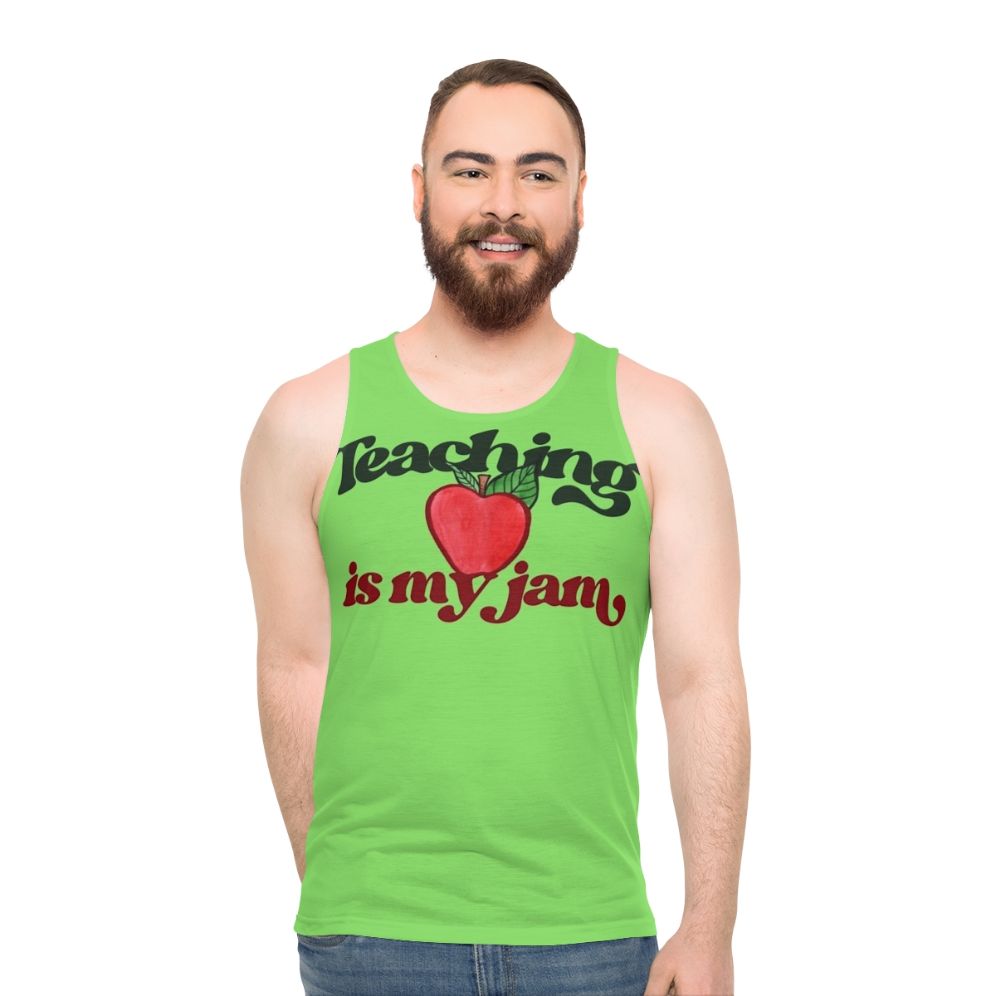 Unisex "Teaching Is My Jam" Tank Top for Educators - men