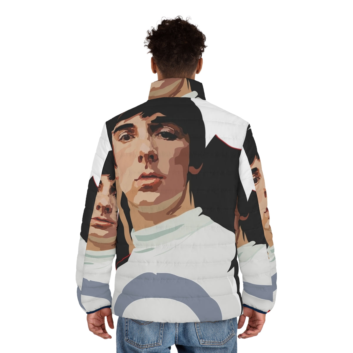 Keith Moon The Who Mod Puffer Jacket - Keithmoon 60s Music Inspired Winter Coat - men back