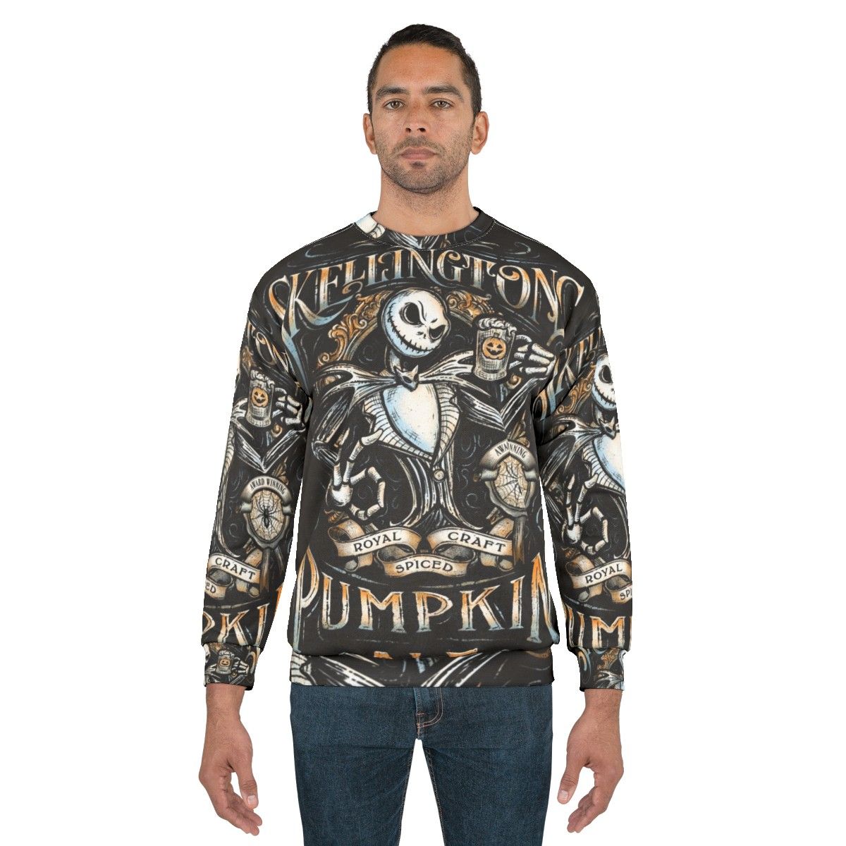 Jack Skellington Pumpkin King Halloween Sweatshirt - men