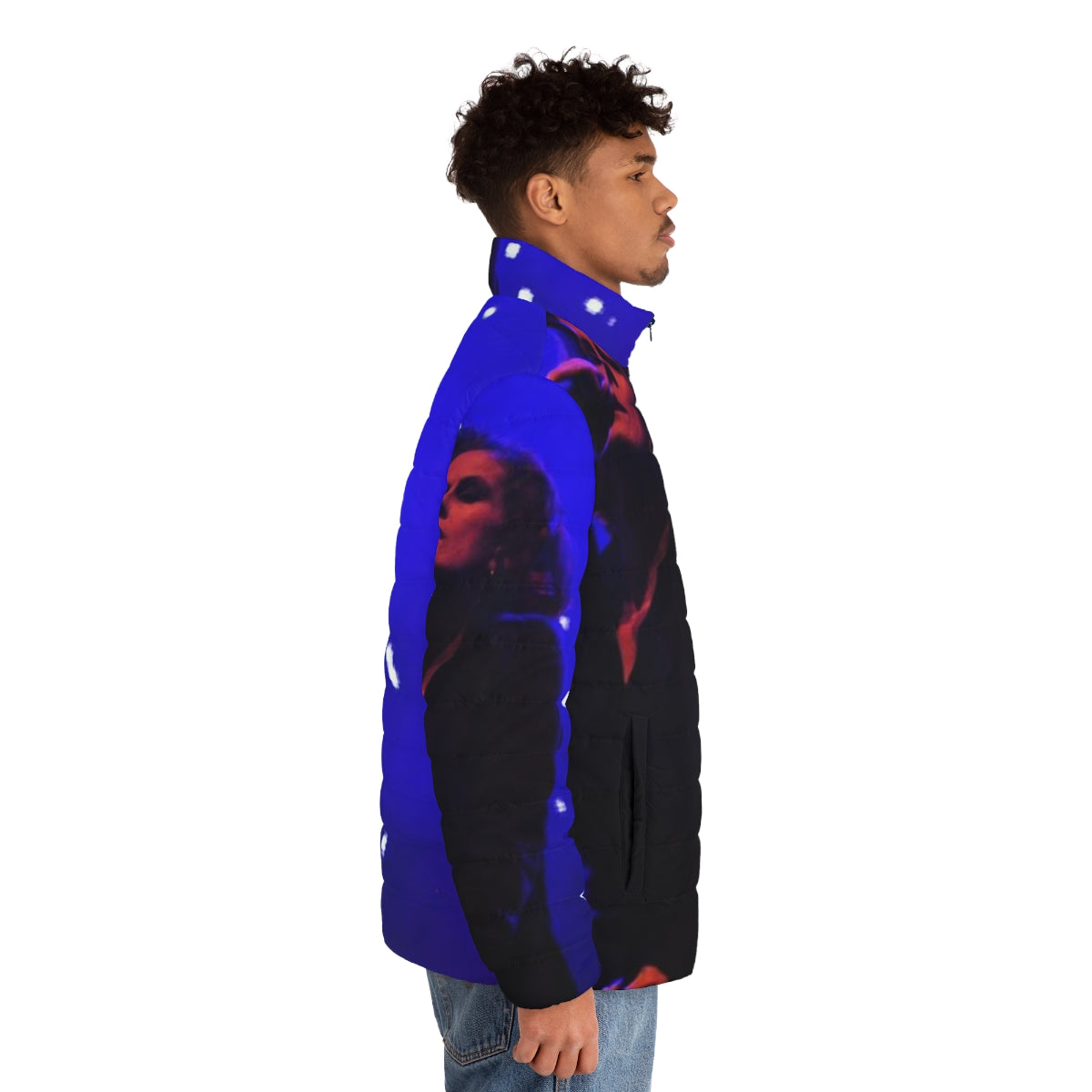 Alison Moyet Puffer Jacket - Retro Inspired Outerwear for Women - men side right