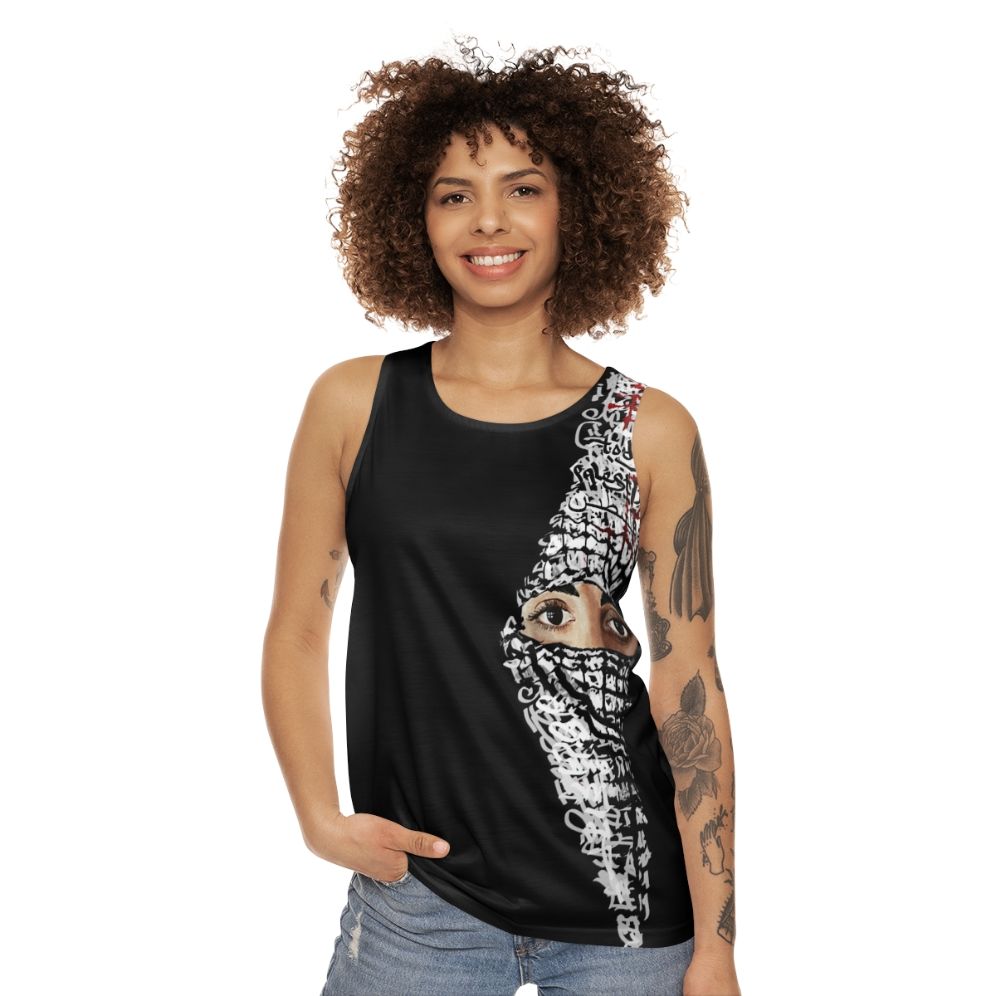 Unisex Palestine Resistance Tank Top - women