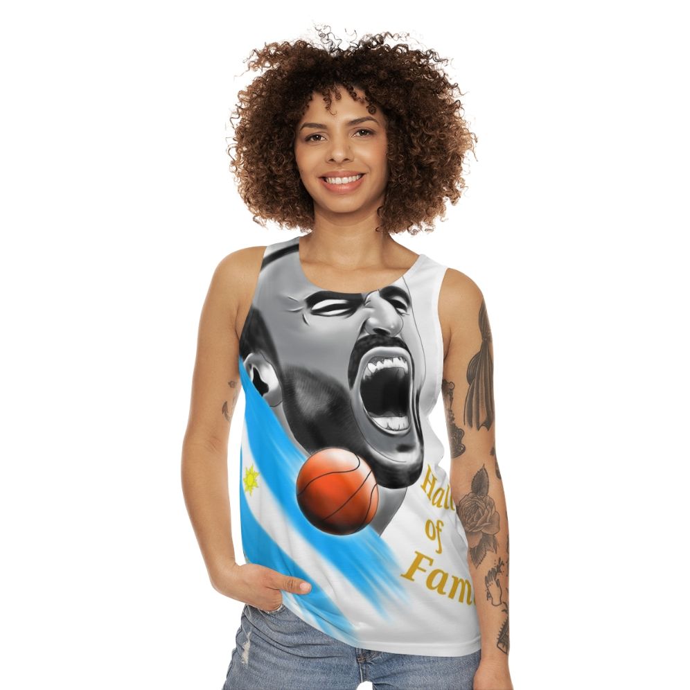 Manu Ginobili Tribute Unisex Tank Top - women