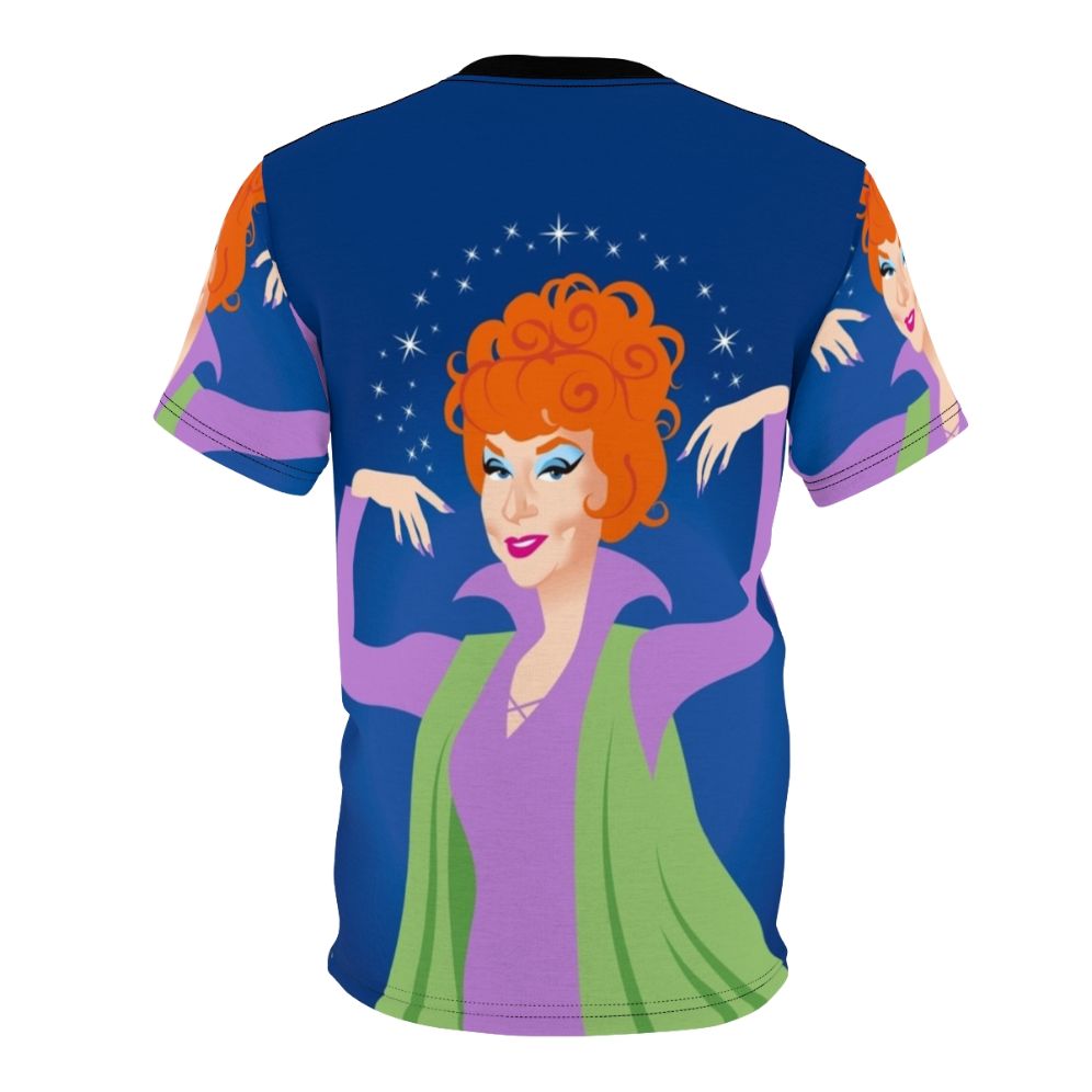 "Retro witch t-shirt with a design inspired by the classic TV series Bewitched" - Back