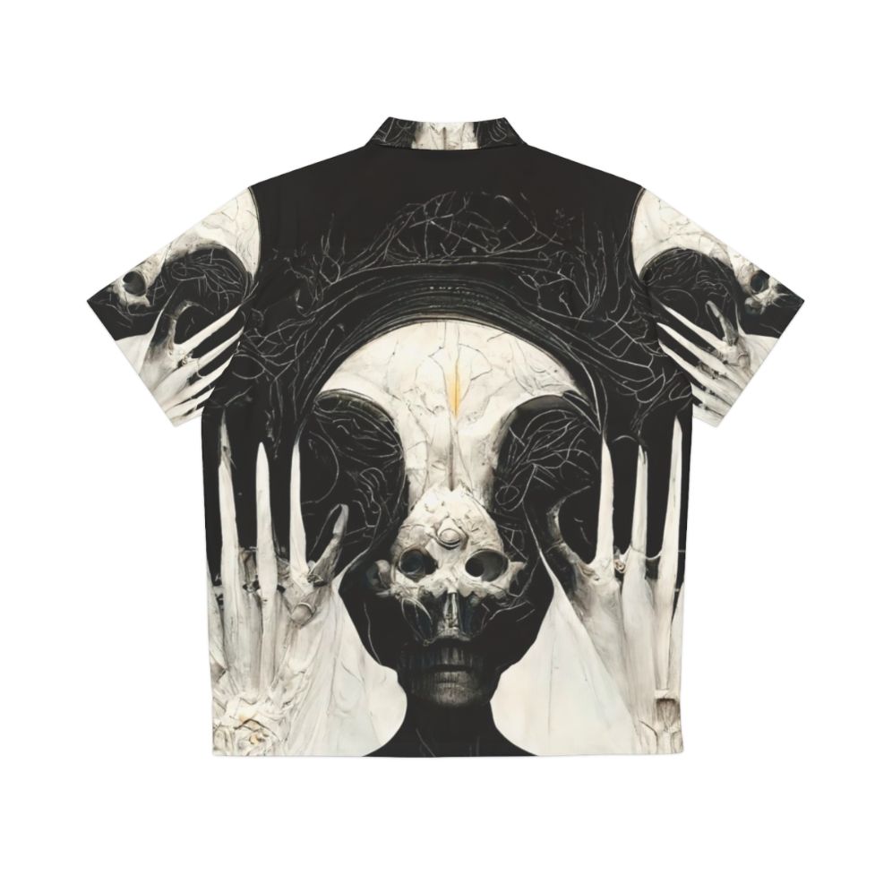 Hr Giger Necronomicon Dark Art Hawaiian Shirt - Back