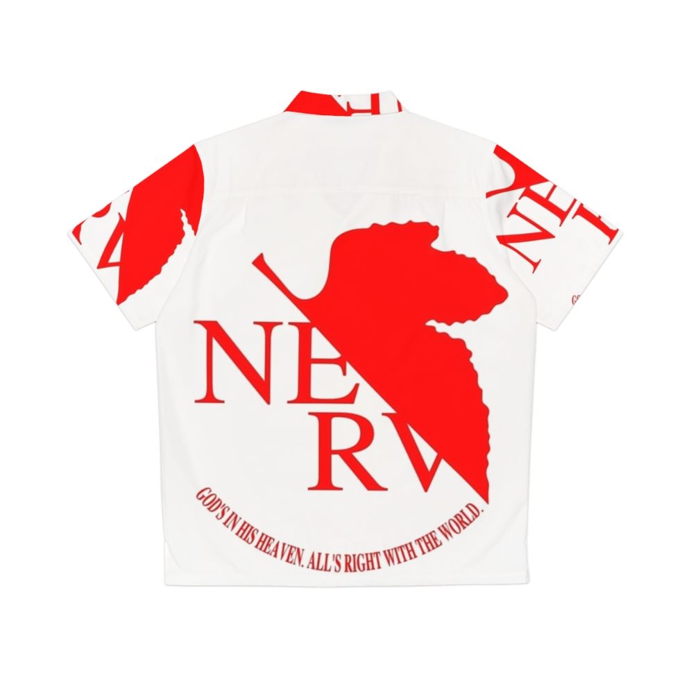 Nerv Logo Neon Genesis Evangelion Anime Hawaiian Shirt - Back