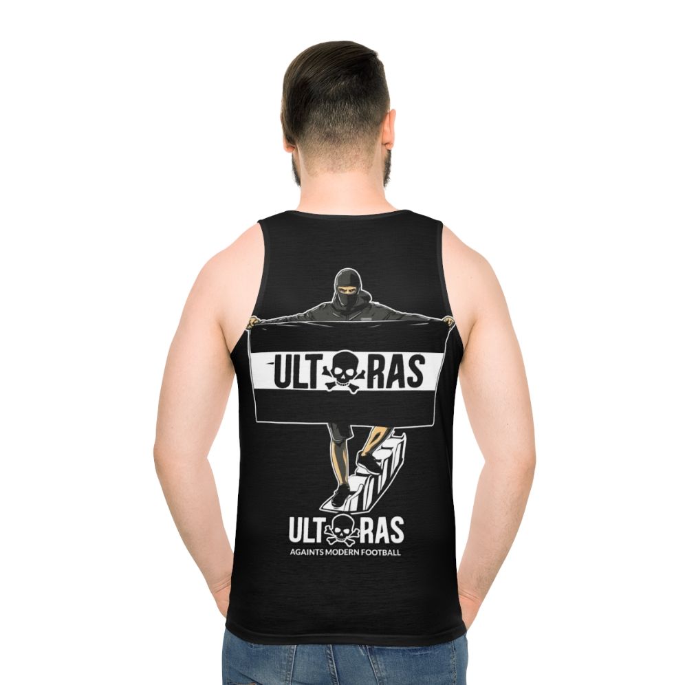 Unisex Retro Football Fan Tank Top - men back