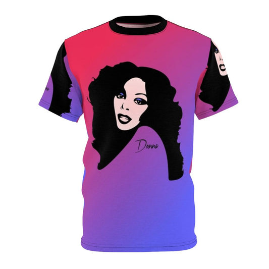 Retro pop art style t-shirt featuring Donna Summer, the legendary disco and pop star