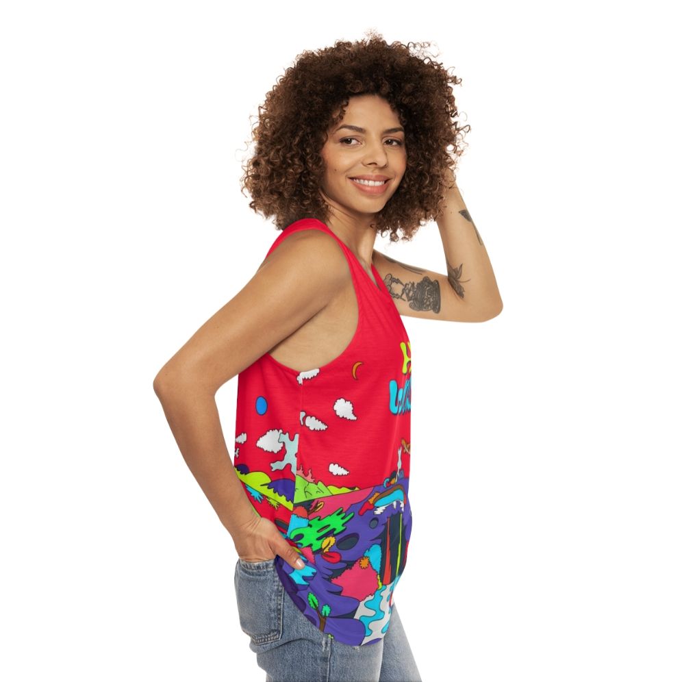 Hope World Unisex Tank Top - women side