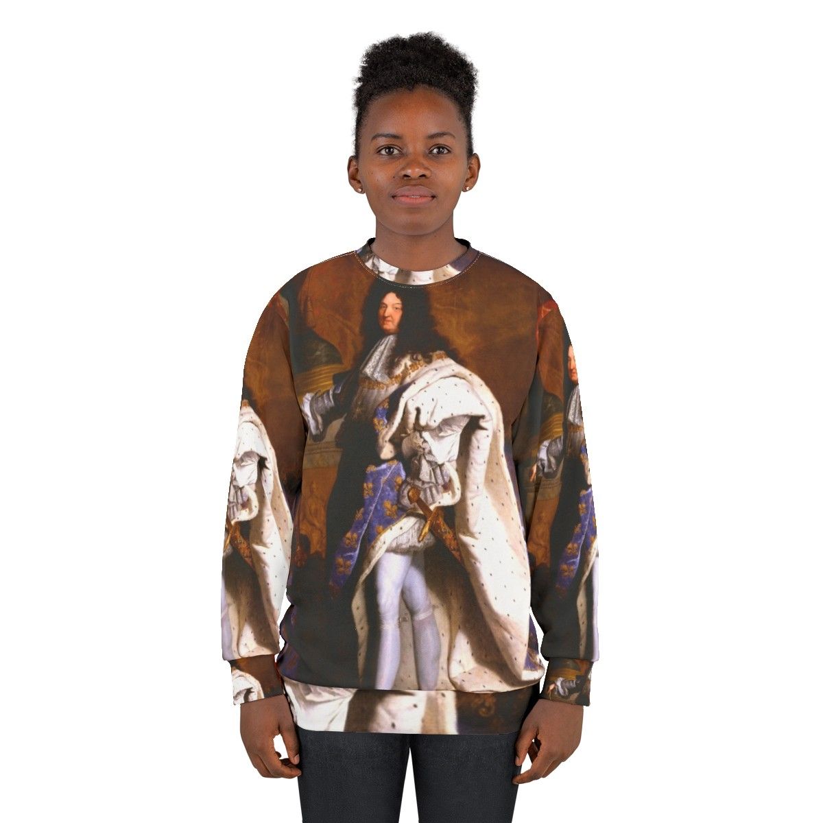 Hyacinth Rigaud Louis XIV King Sun Baroque Painting Art Sweatshirt - women