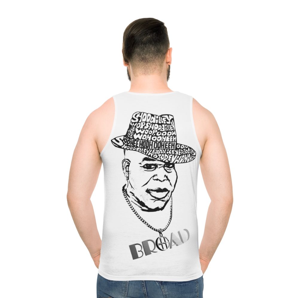 Broad unisex reggae-inspired tank top - men back