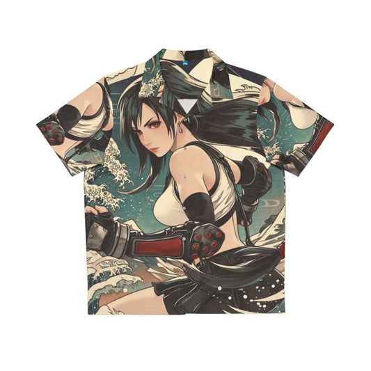 Tifa Lockhart Hawaiian Shirt with Final Fantasy Inspired Artwork