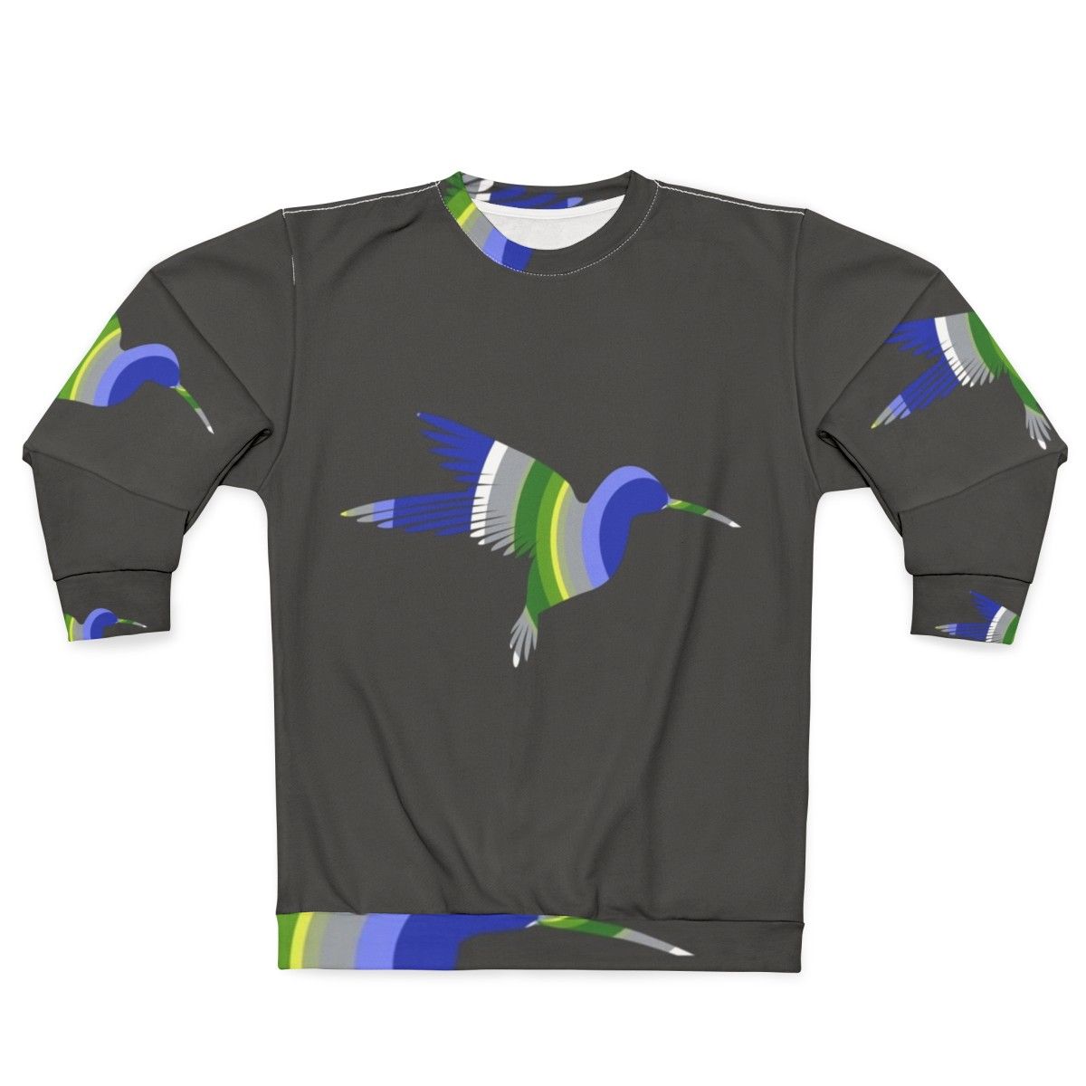 Hummingbird Legendary Animals Watercolor Sweatshirt