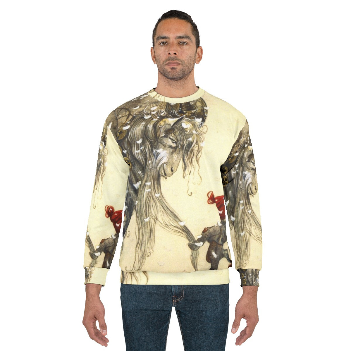 Yule goat john bauer christmas sweater - men