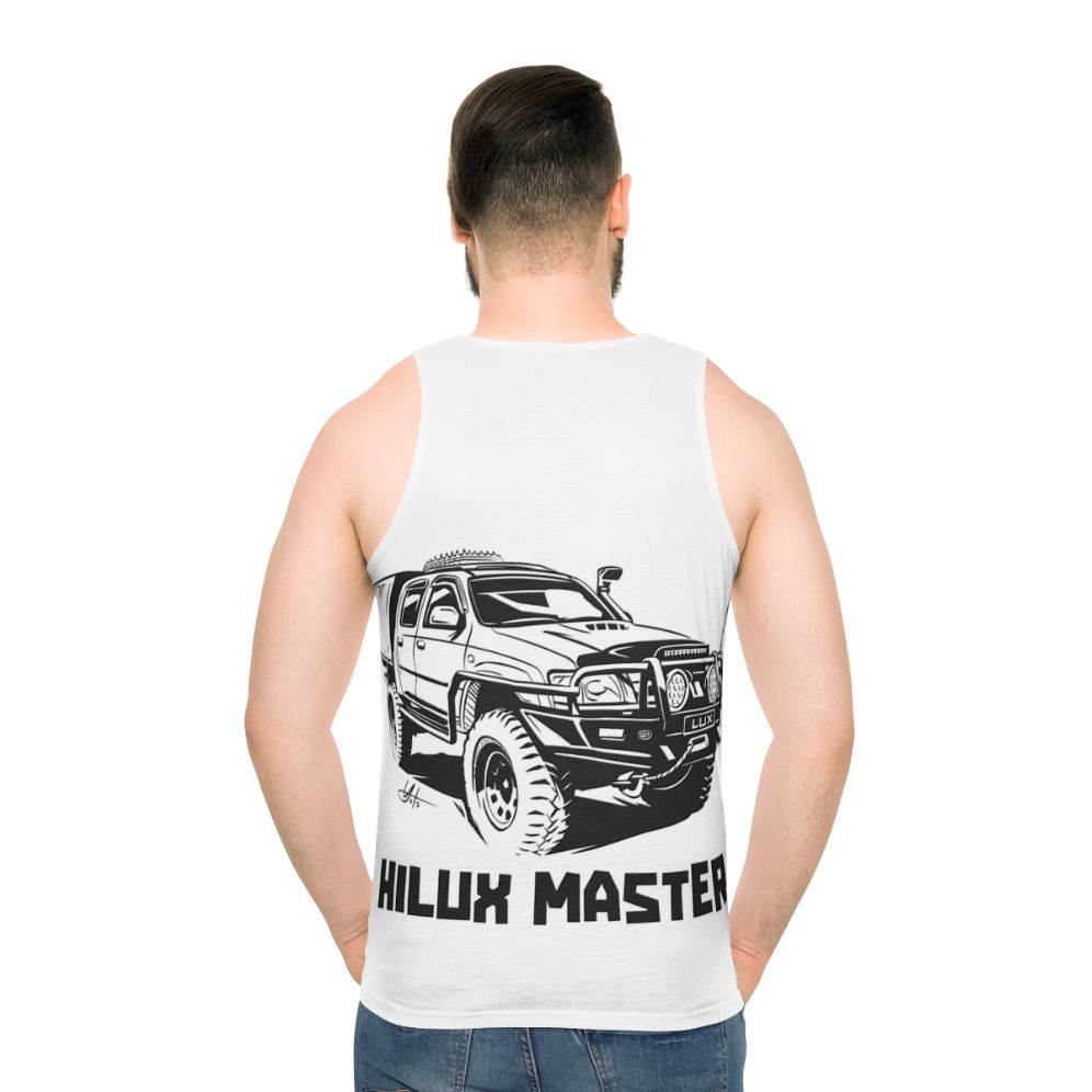 Toyota Hilux Unisex Adventure Tank Top - men back