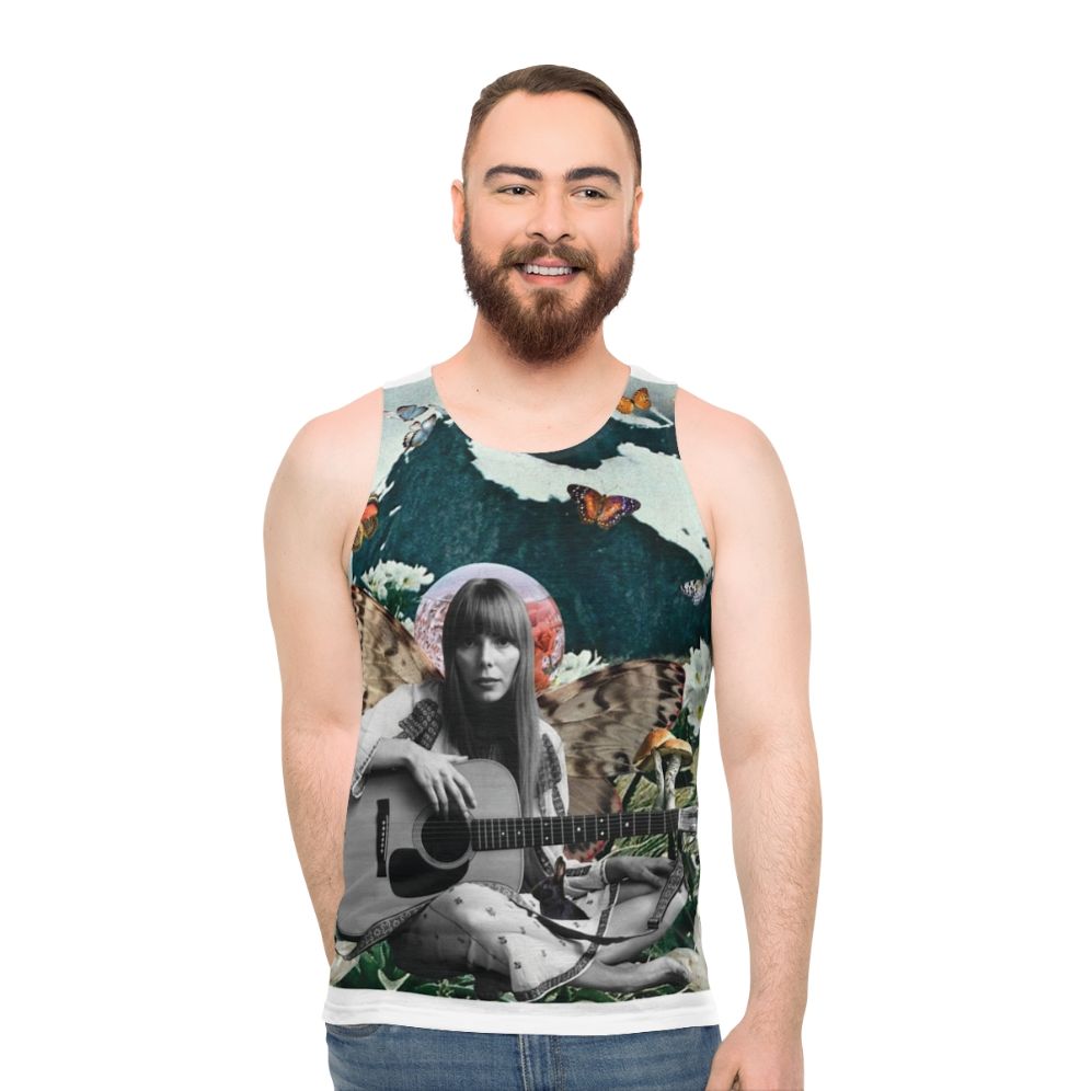 Joni Mitchell Classic Unisex Folk Music Tank Top - men