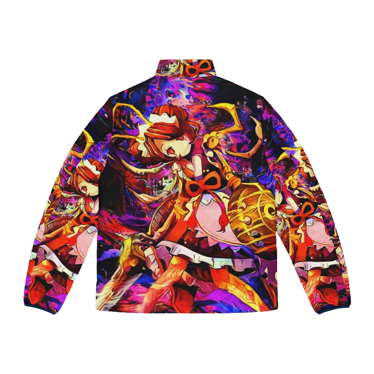 Puffer jacket featuring an insect-inspired design, perfect for fans of the anime series Overlord - Back