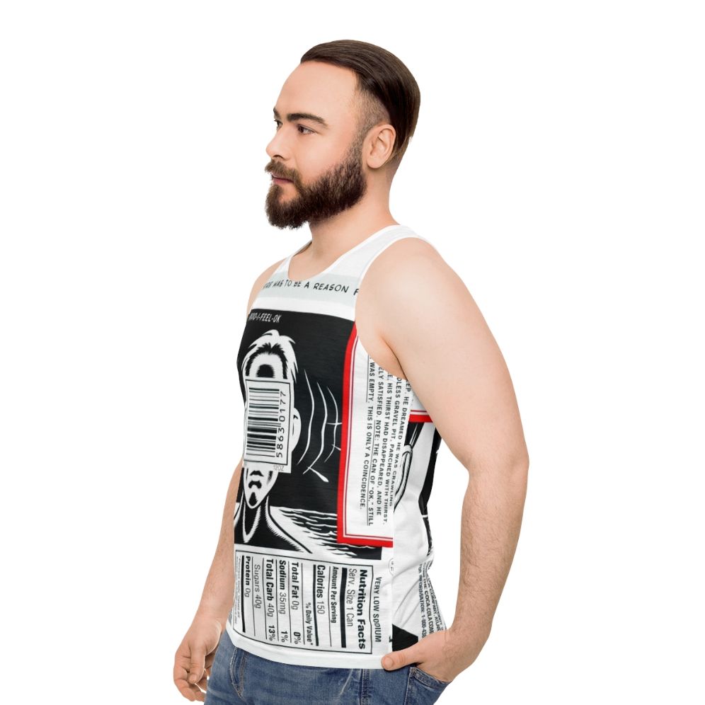 Retro OK Soda unisex tank top - men side