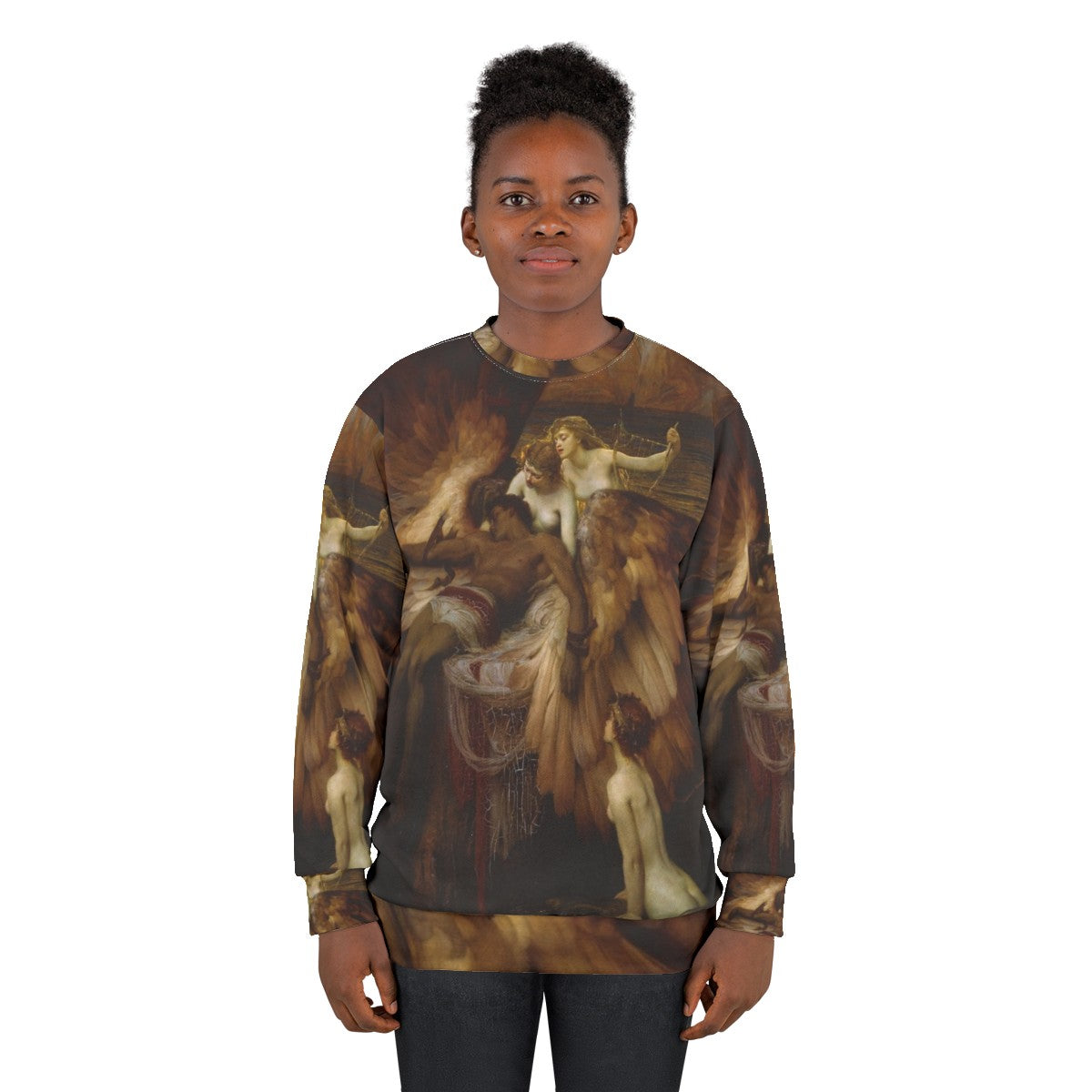 The Lament for Icarus Winged Figure Sweatshirt - women