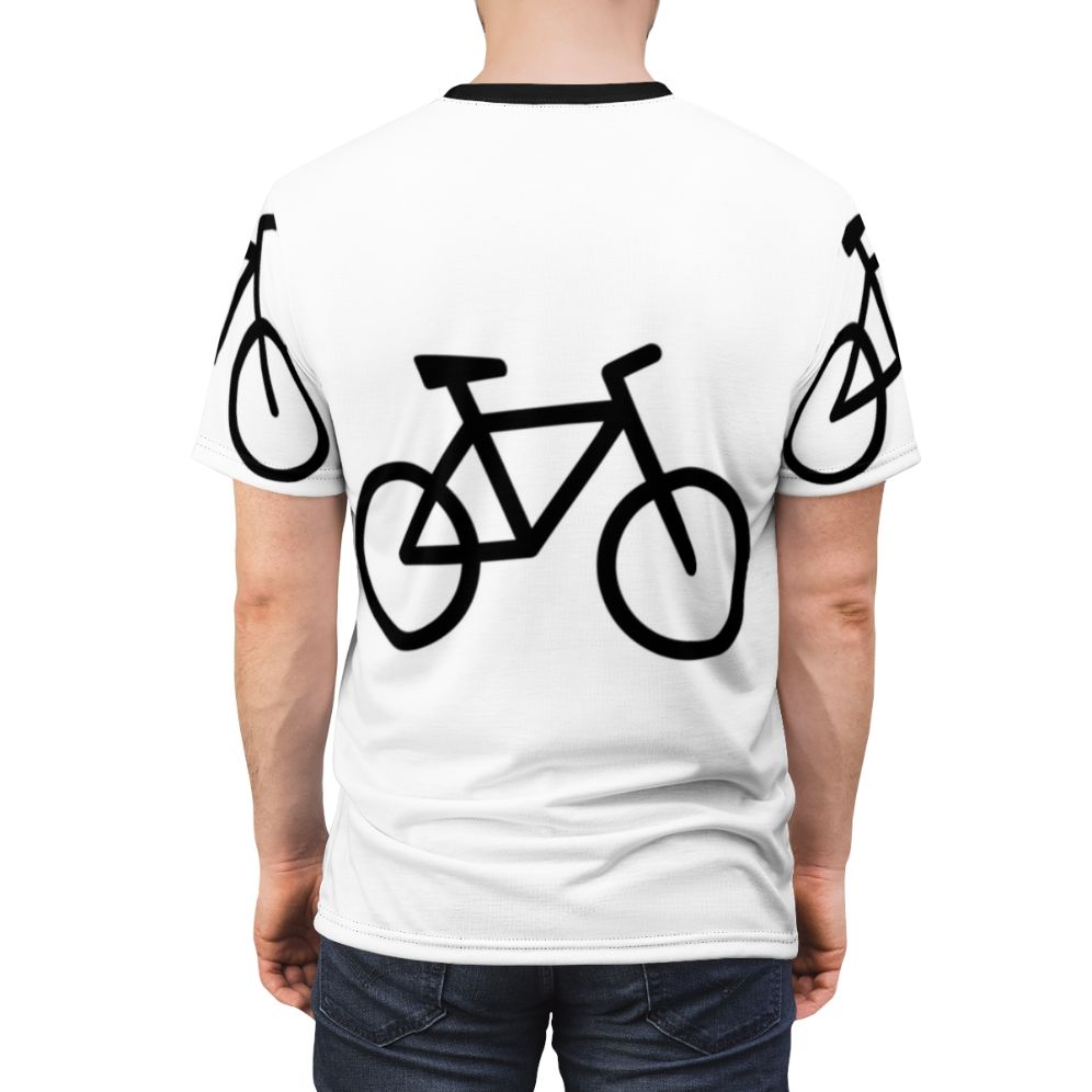 Stylish bicycle lover t-shirt for bike enthusiasts - men back