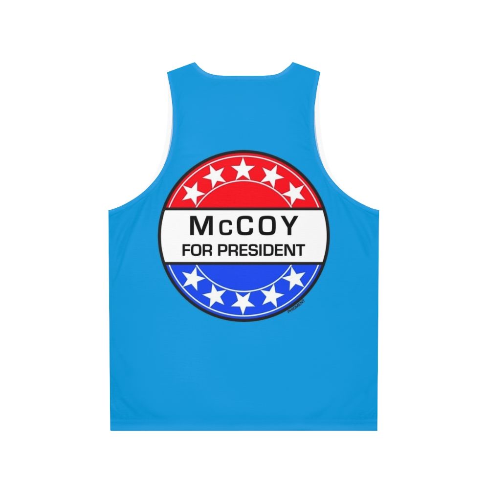 Mccoy for President Unisex Sci-Fi Tank Top - Back