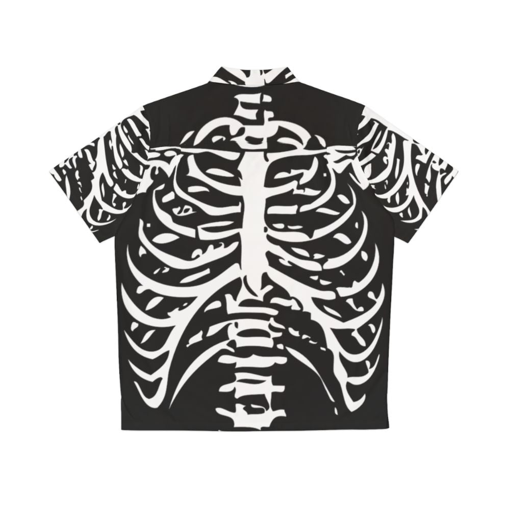 Skeleton Rib Cage Hawaiian Shirt - Back