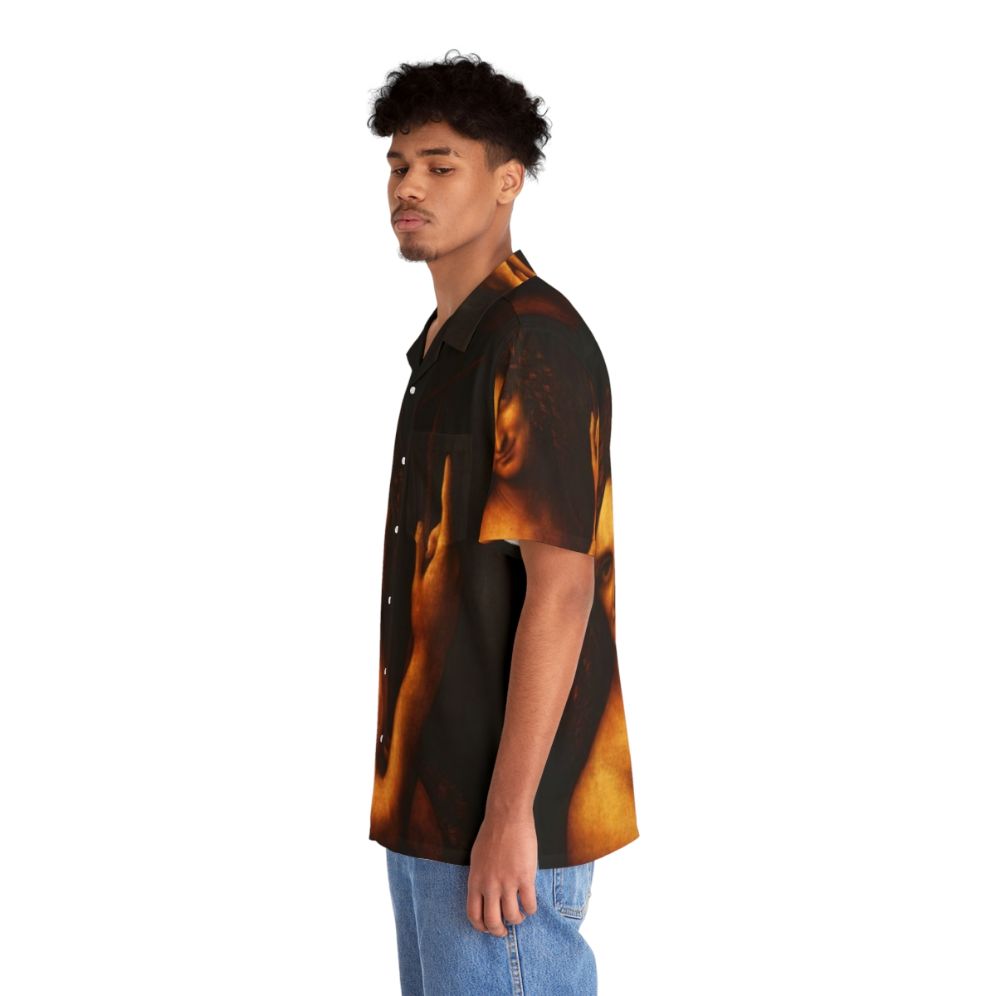 Leonardo da Vinci inspired Hawaiian shirt with St. John Baptist design - People Left