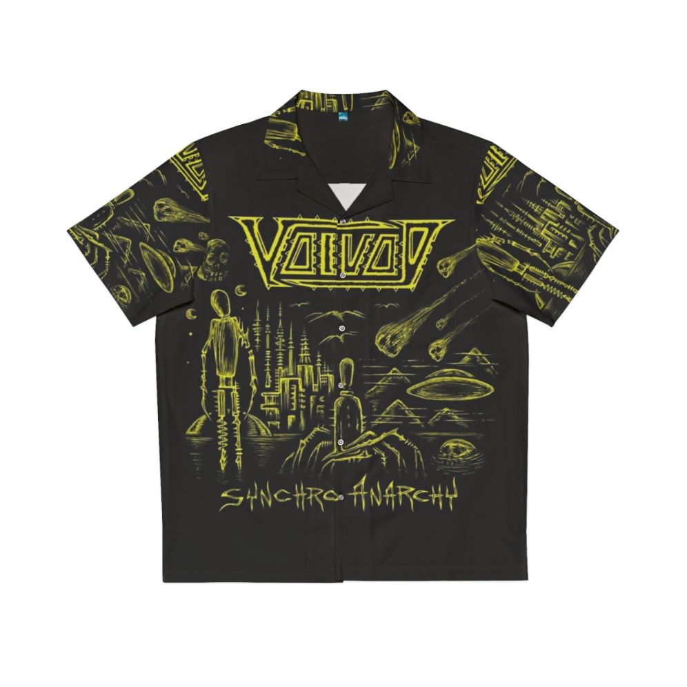 Synchro Anarchy Hawaiian Shirt featuring Voivod album art