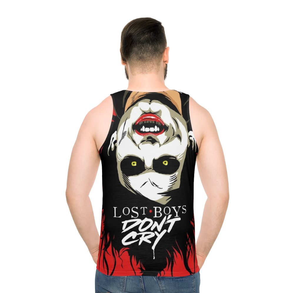 Goth and horror unisex tank top - men back