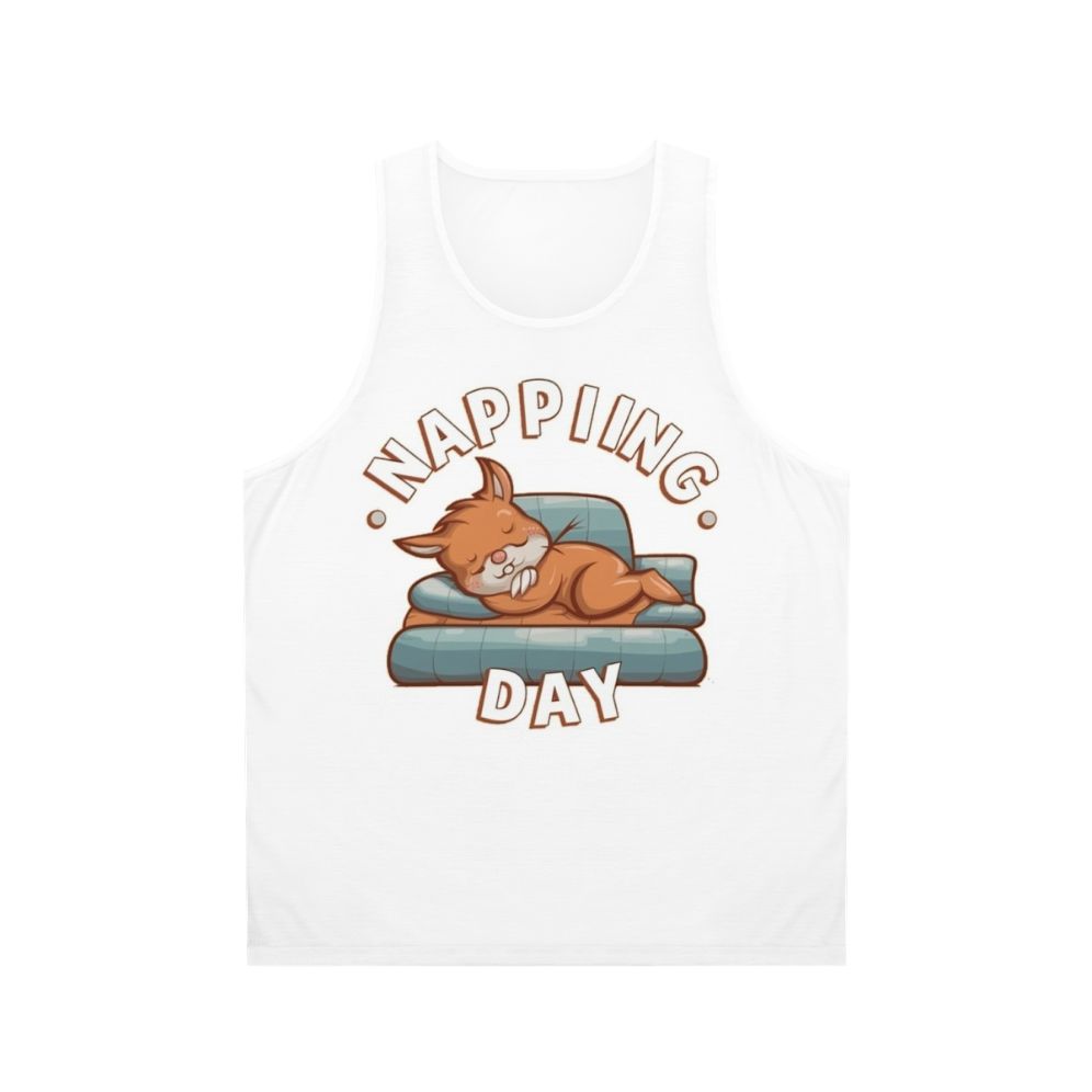 Unisex napping day tank top