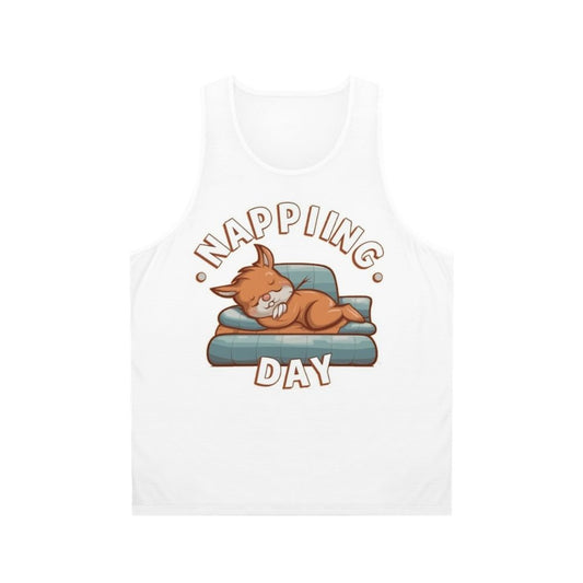 Unisex napping day tank top