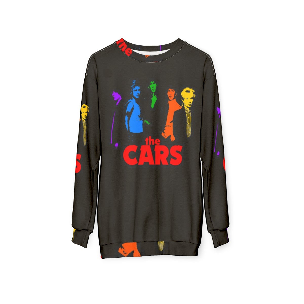 The Cars in Color Retro Sweatshirt - hanging