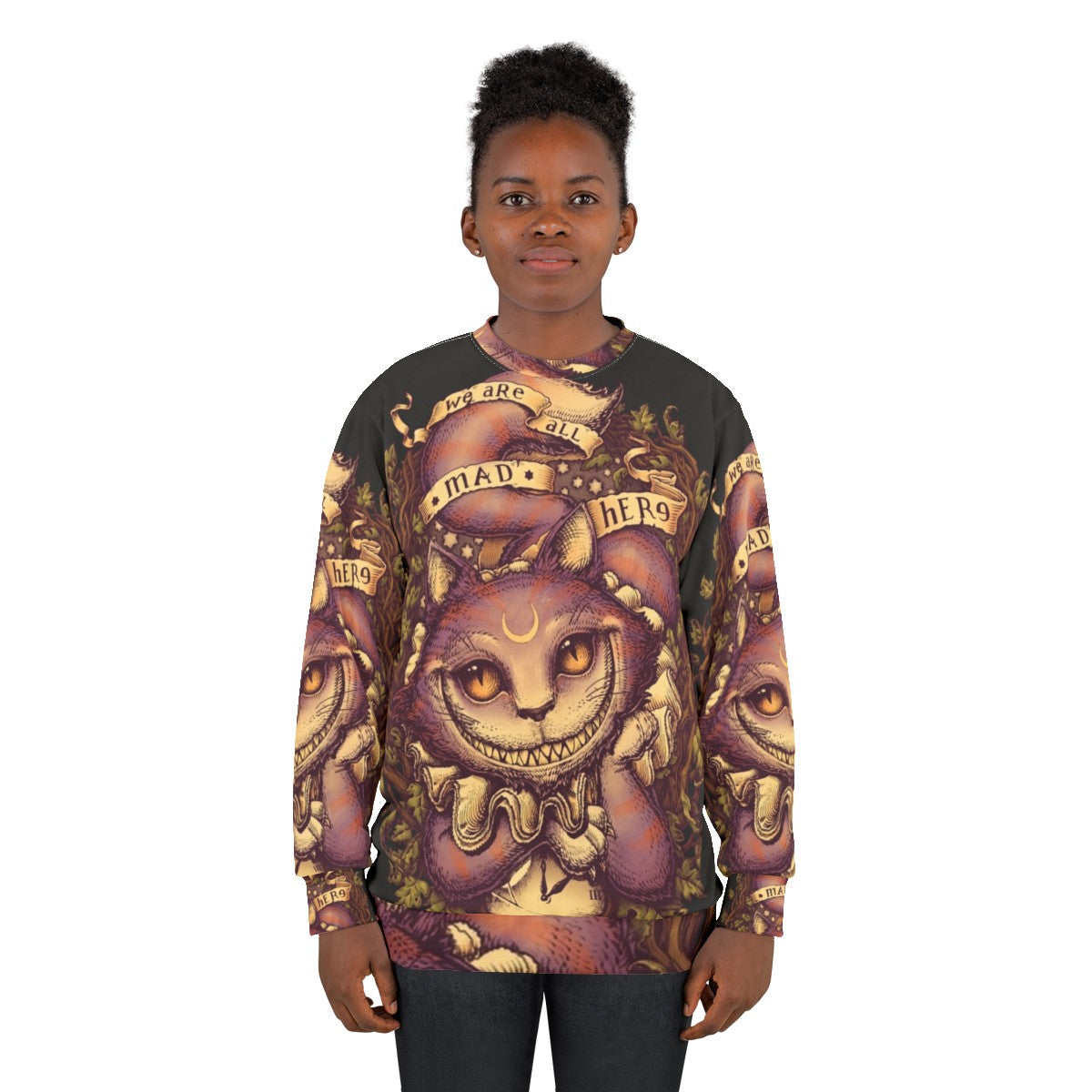 Cheshire Cat Inspired Sweatshirt - women