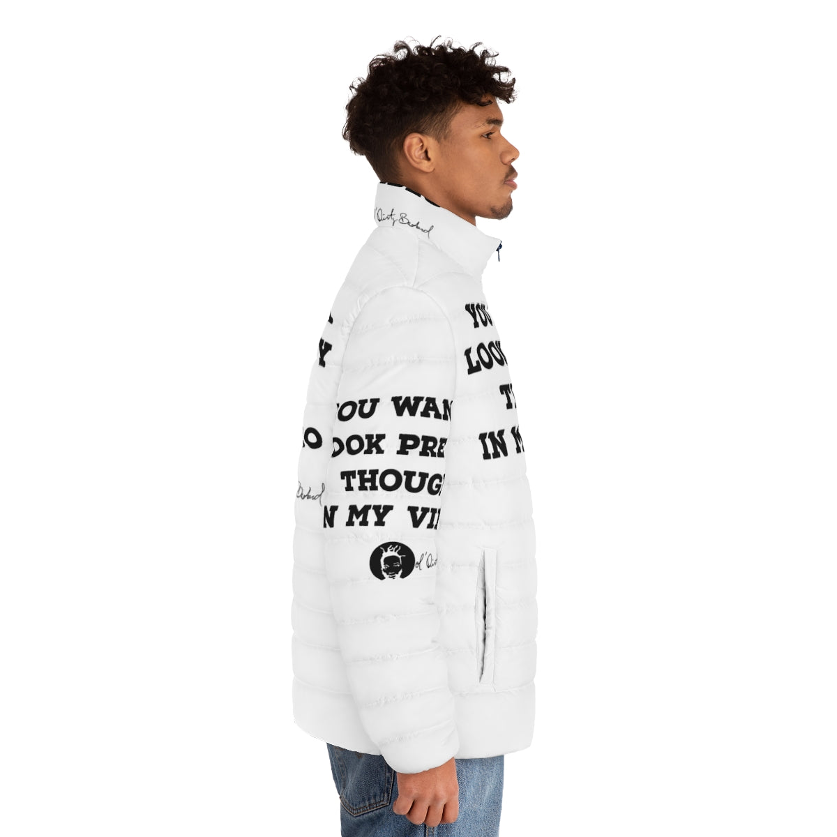 ODB-inspired puffer jacket with bold streetwear style - men side right