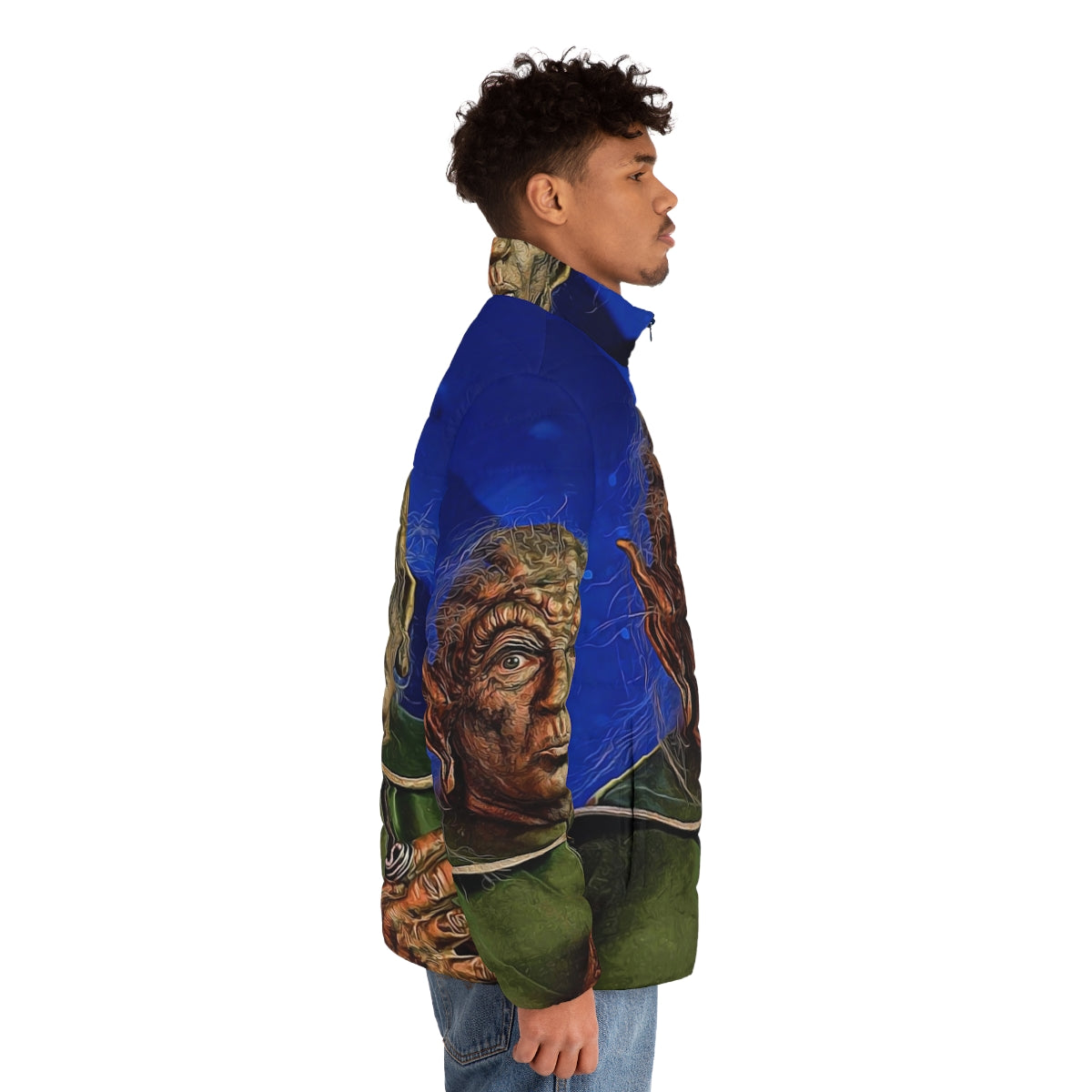 Yogurt Puffer Jacket - A Spaceballs-themed fashion item with a comedic sci-fi design - men side right