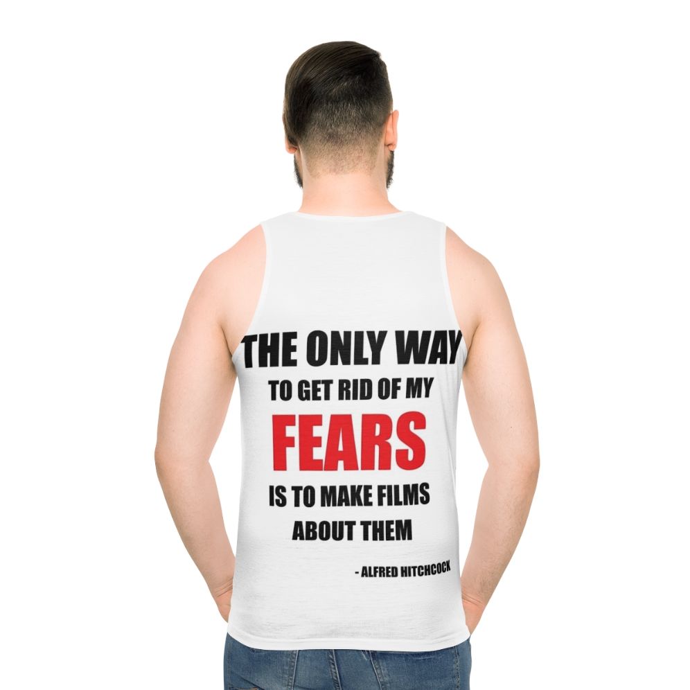 Alfred Hitchcock Quote Unisex Tank Top - men back