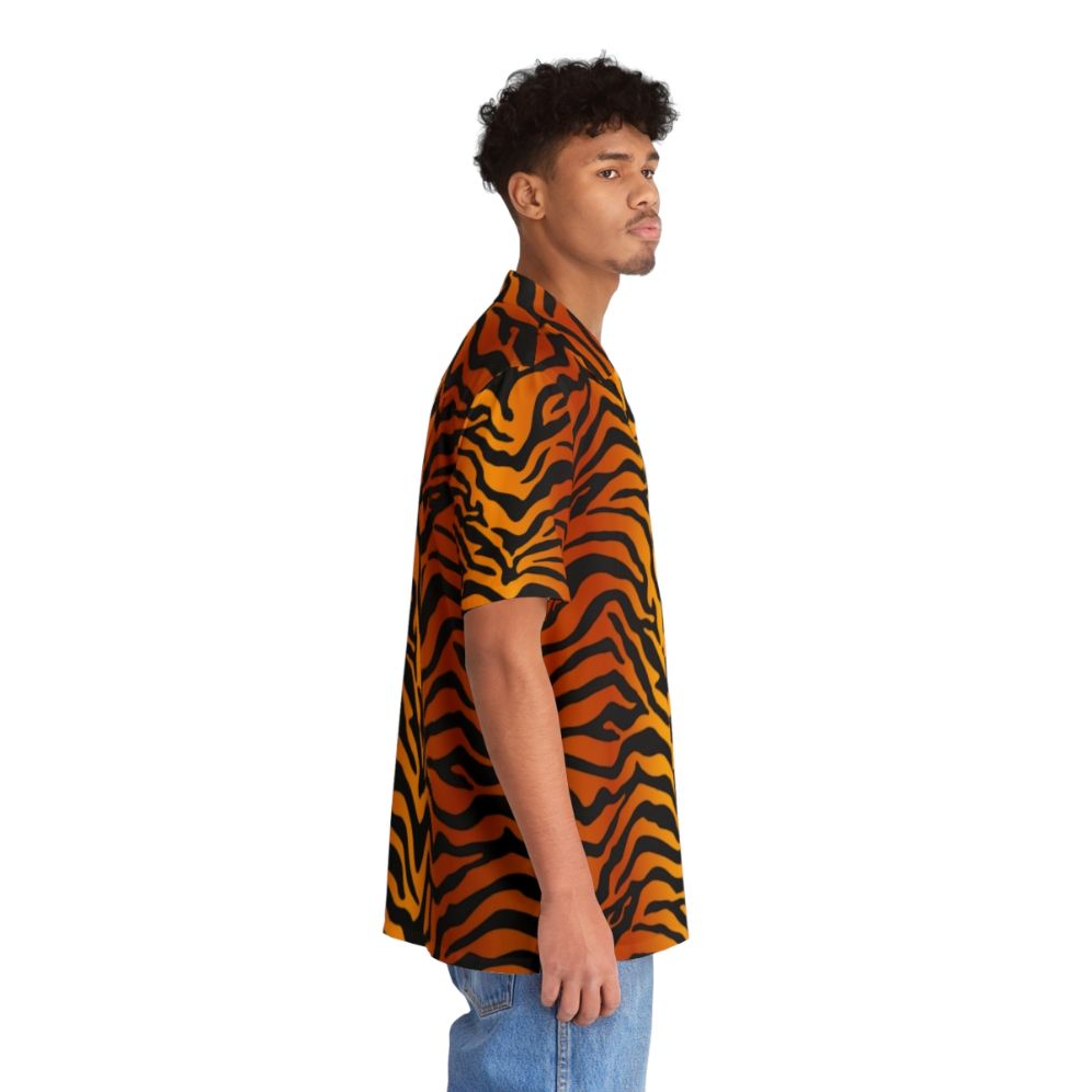 Tiger stripe print Hawaiian shirt - People Pight