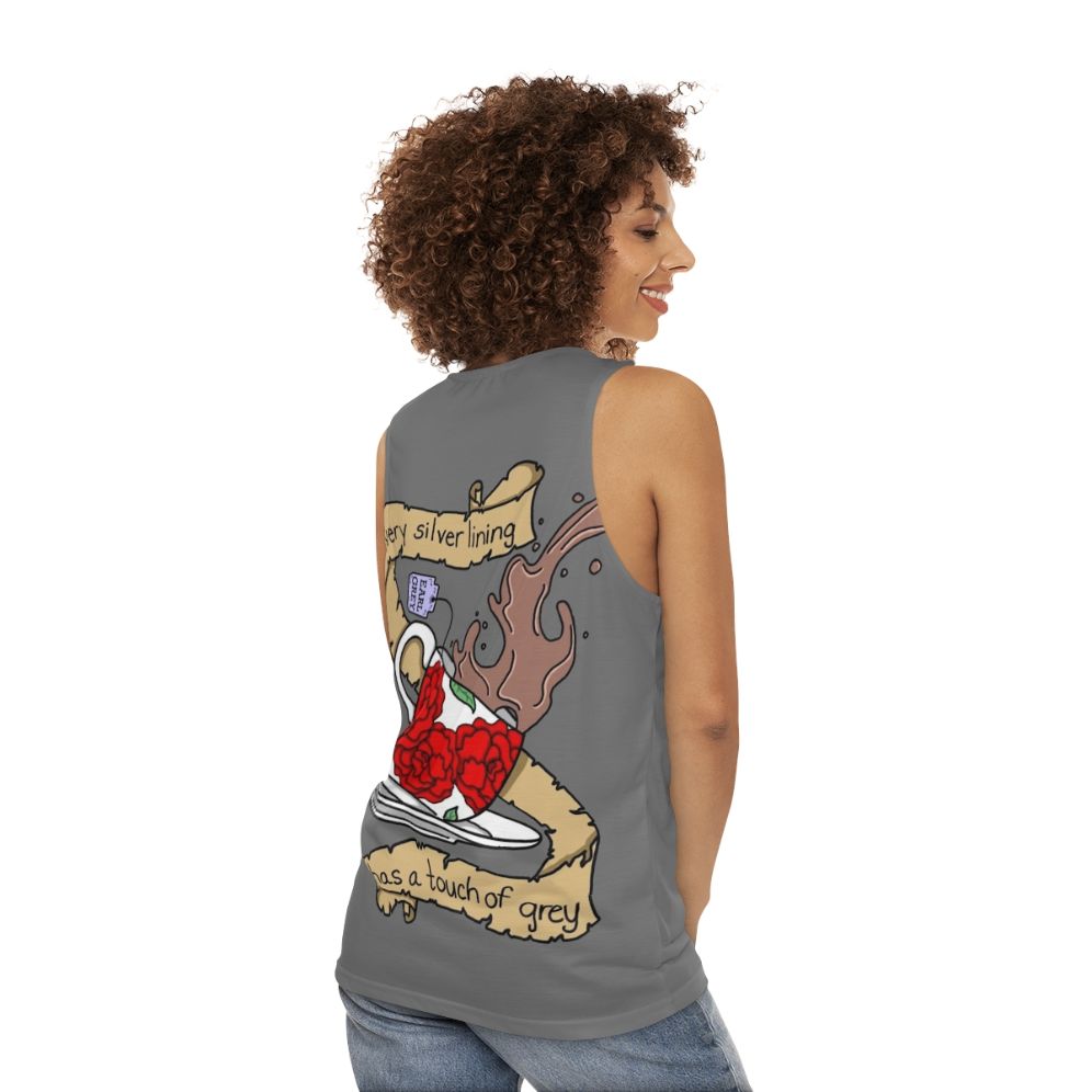 Unisex 'Touch of Grey' Music Inspired Tank Top - women back