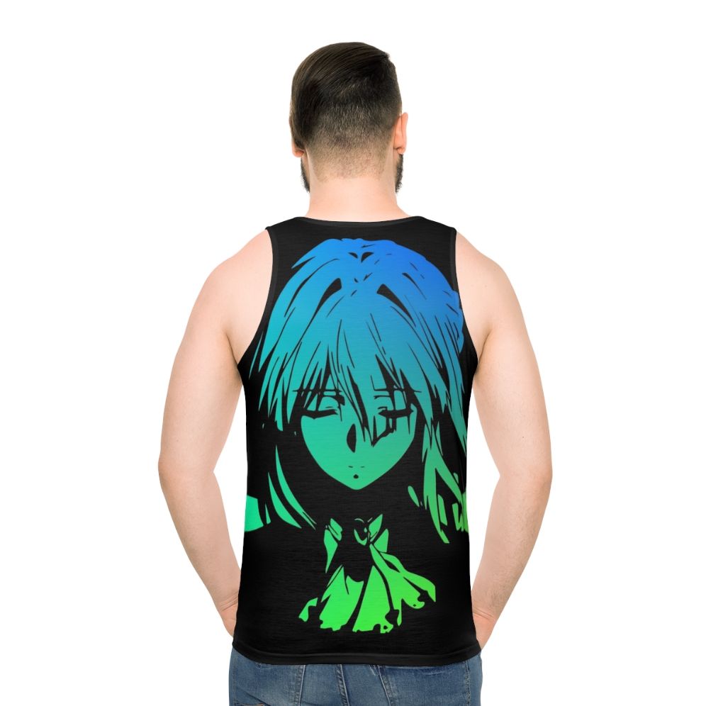 Violet Evergarden Minimalist Unisex Tank Top - men back