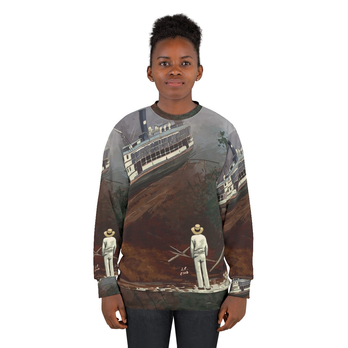 Fitzcarraldo Werner Herzog Classic Movie Illustration Sweatshirt - women