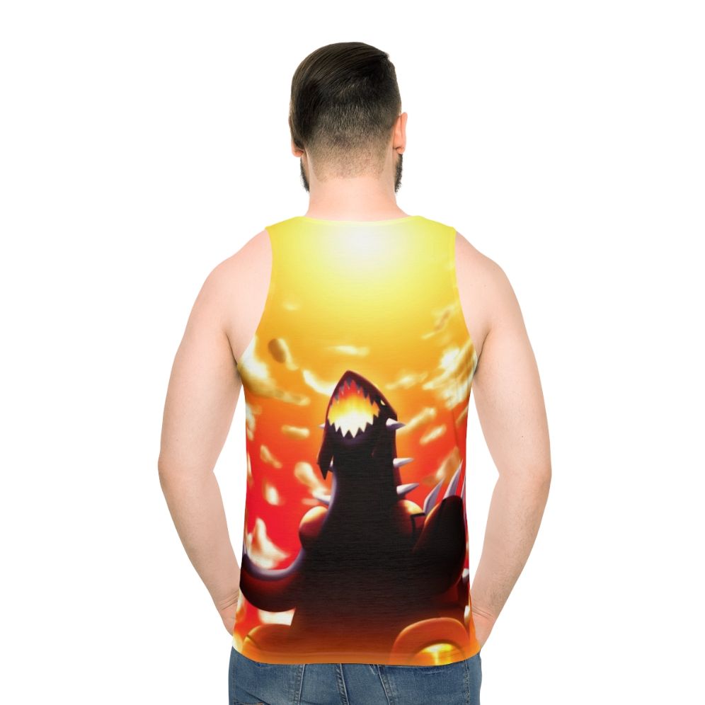 Groudon Pokemon Fan Art Unisex Tank Top - men back