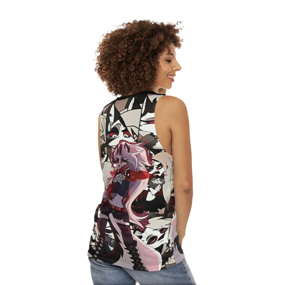 Helluva Boss Loona Unisex Anime Tank Top - women back