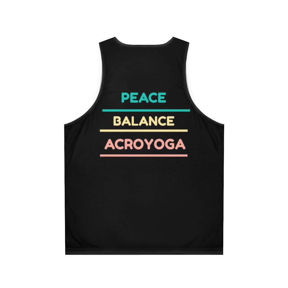 Acroyoga Yoga Unisex Tank Top - Back