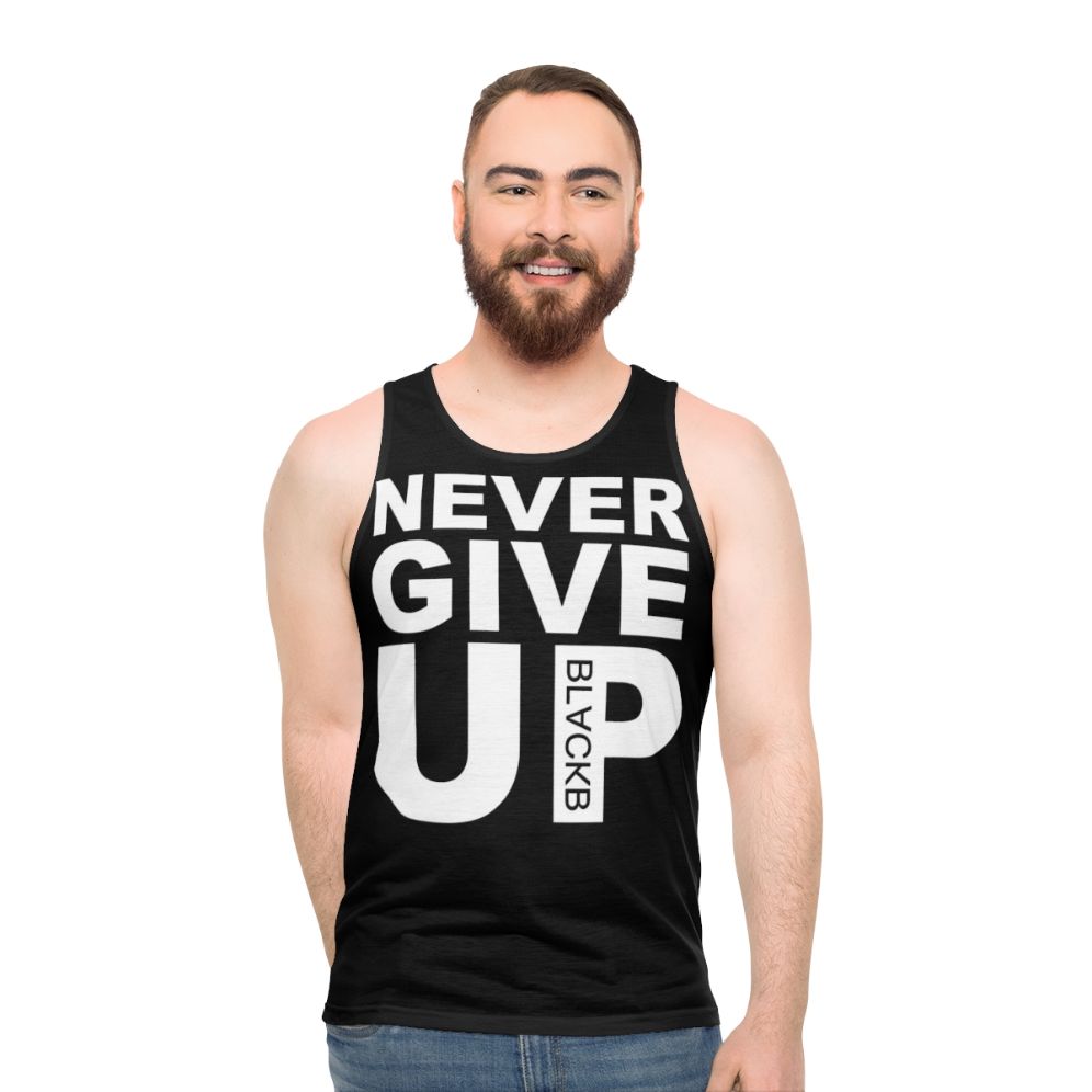 Never Give Up Unisex Tank Top - men