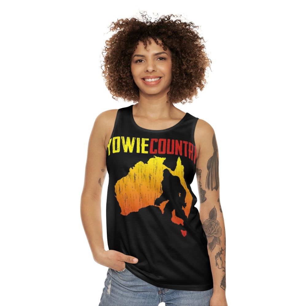 Yowie Country Unisex Bigfoot Tank Top - women