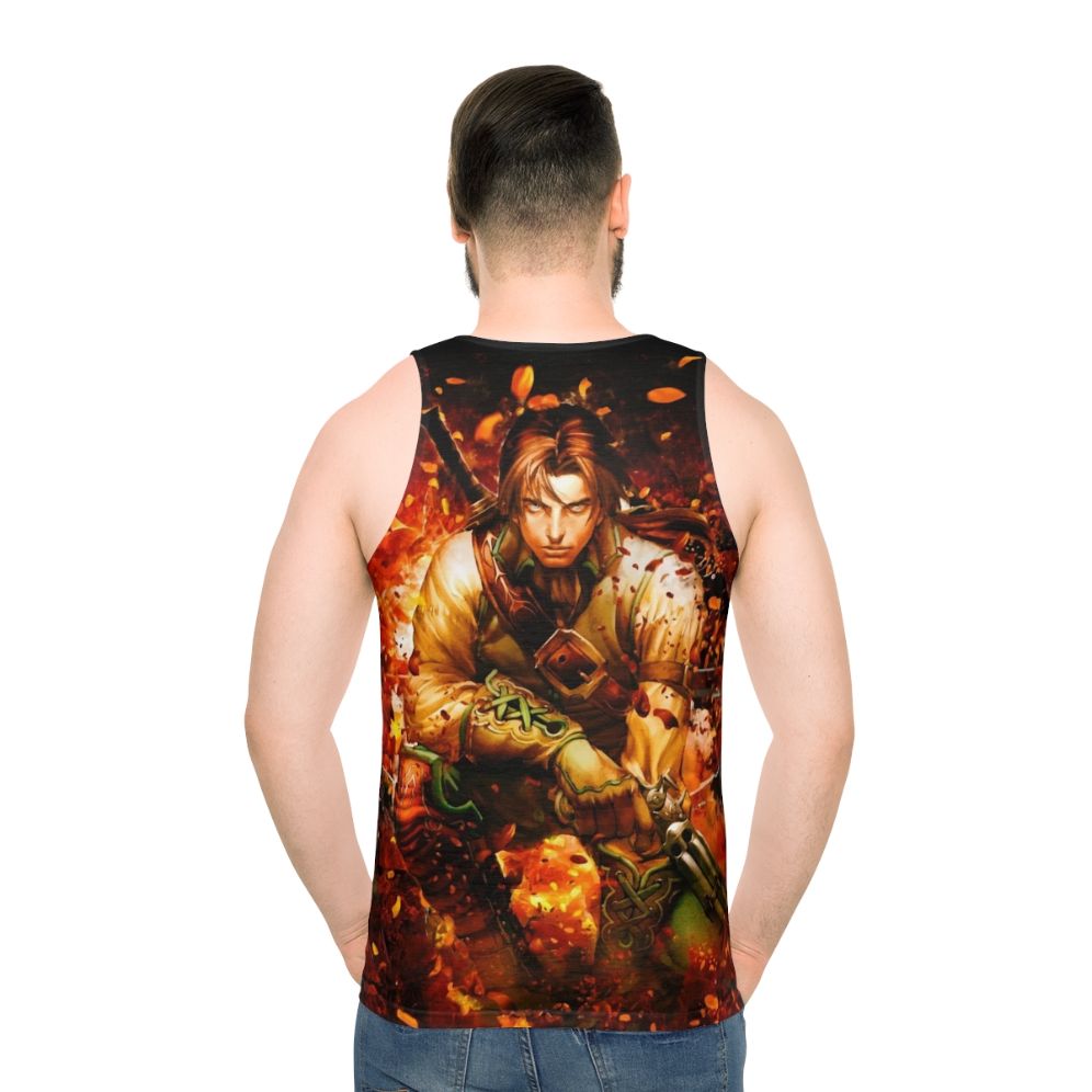 Fable 2 gaming vintage fantasy unisex tank top - men back